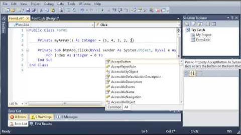 Visual Basic Tutorial   133   Introduction To Try Catch   YouTube