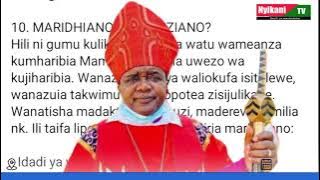 BISHOP BAGONZA: Who is like.mother? Put the stones down.