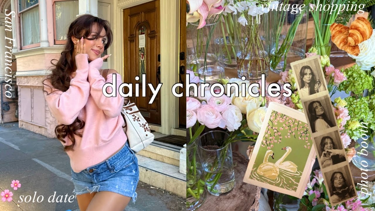 Daily chronicles💗solo date, San Francisco trip, vintage shopping, photo booths
