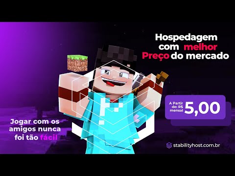 JOGUE MINECRAFT NAS FERIAS COM OS SEUS AMIGOS NA STABILITY HOST 