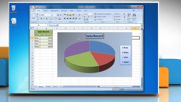 How to Data Labels in a Pie chart in Excel 2007