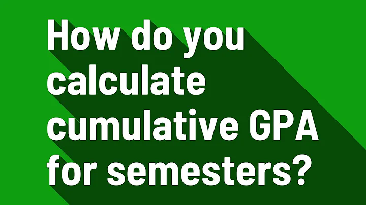 How do you calculate cumulative GPA for semesters?