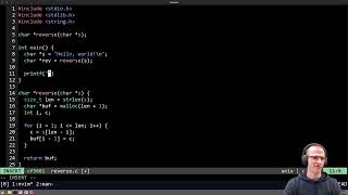 Learn C Like It's 1996: reversing a string; tab stops (Kernighan and Ritchie Challenge #7)