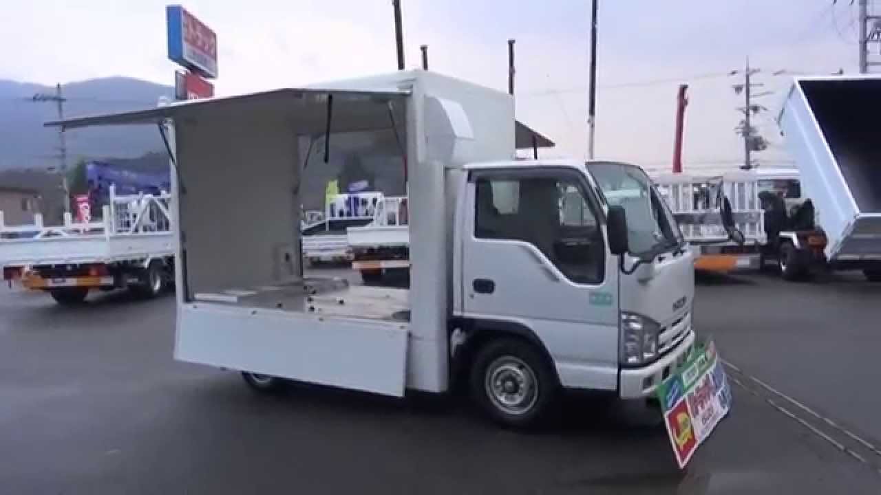 中古トラック 元移動販売車 元ガス給湯器販売車 エルフ 1 5t積み 外装です Youtube