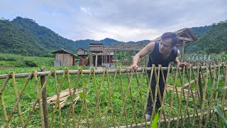 PHAN ALONE rebuilt the old, damaged fence. journey for a bright future