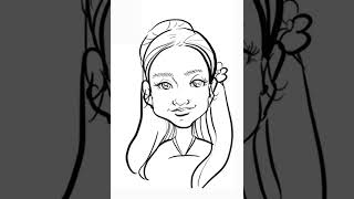 Digital Caricature Drawing in Procreate.