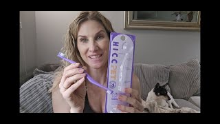 This dog toothbrush makes for easy dental care for your pup!