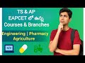 TS &amp; AP EAPCET All Courses &amp; Branches Details In Telugu | Engineering,Pharmacy, Agriculture#engineer