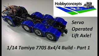 New 1/14 Tamiya Scania 770S 8x4/4 Build  Part 1, Chassis