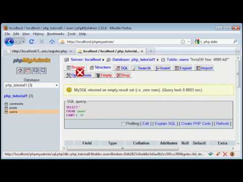 PHP News Site Tutorial: Part 4-User Registration System(1)