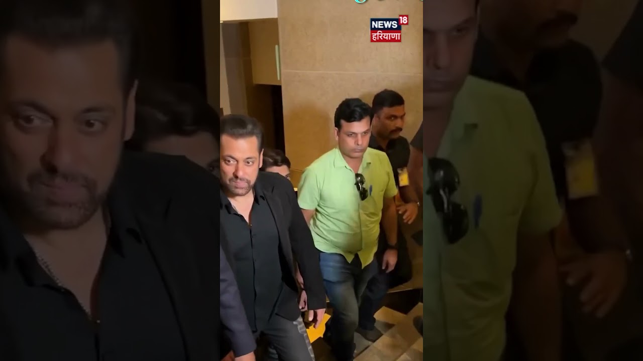 Salman Khan makes a stylish entry in an all-black look at an event! Watch | News18 Punjab