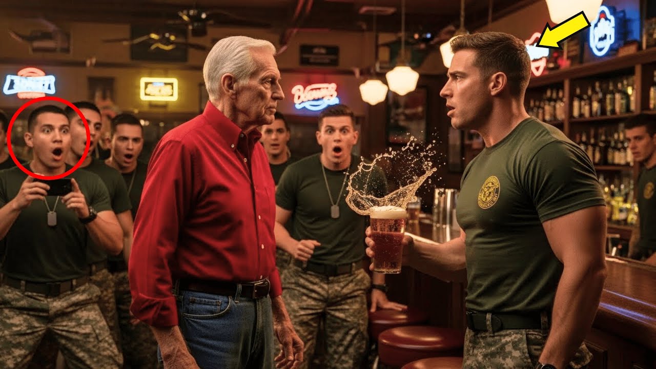 Zesentwintig jaar, vier Navy SEALs en één oude man in een rood shirt die geen centimeter wijkt. Luitenant Miller dwingt hem de tafel te verlaten – alleen voor actief personeel. De oude man, Mark...