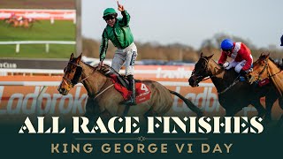 ALL RACE FINISHES FROM LADBROKES KING GEORGE DAY!