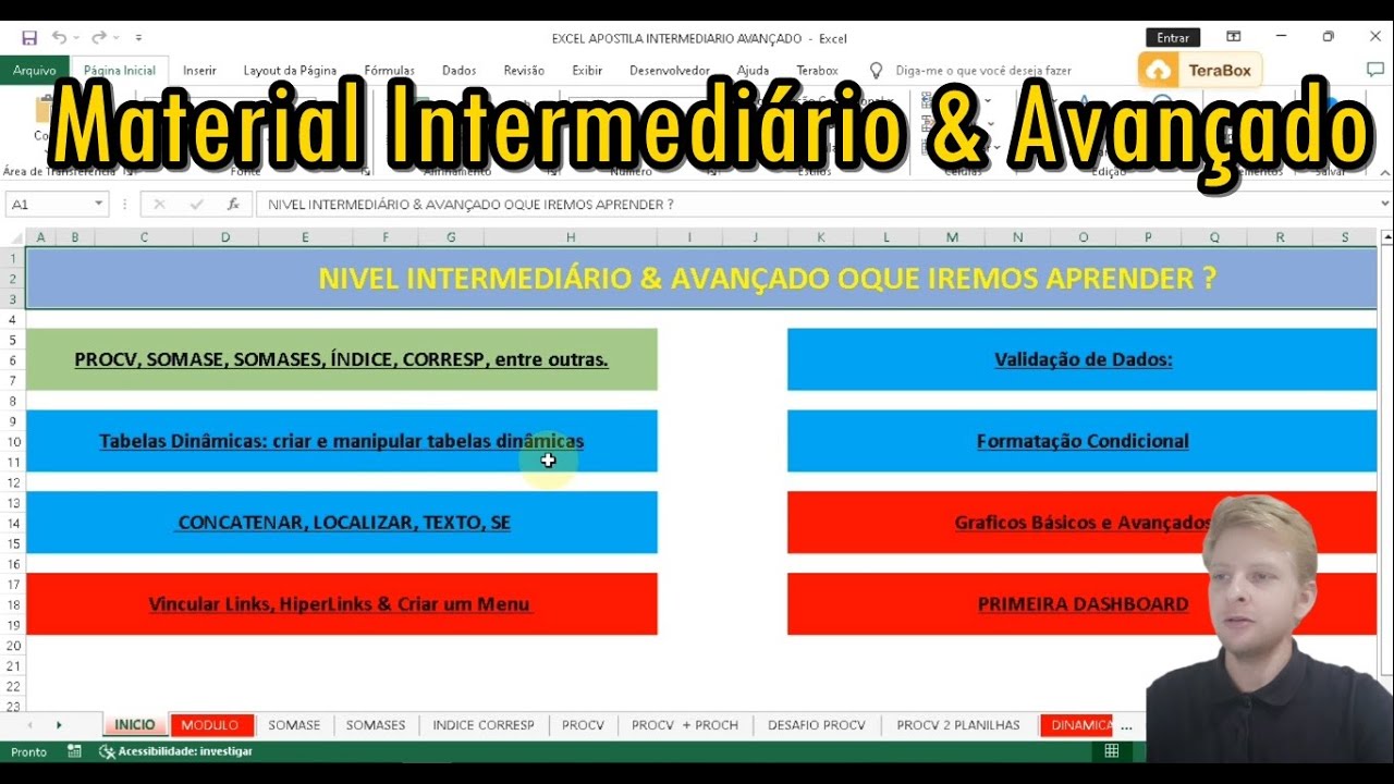 Curso de Excel - Material para o Nível Intermediário e inicio do ...