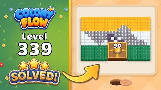 Colony Flow! - Level 339 Walkthrough 🧩 | Solution & Gameplay (ABI GAMES) 🐜