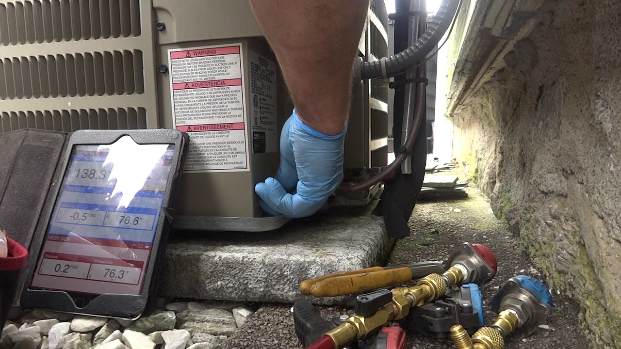 Goodman AC Quick Check on Charge & Filter YouTube