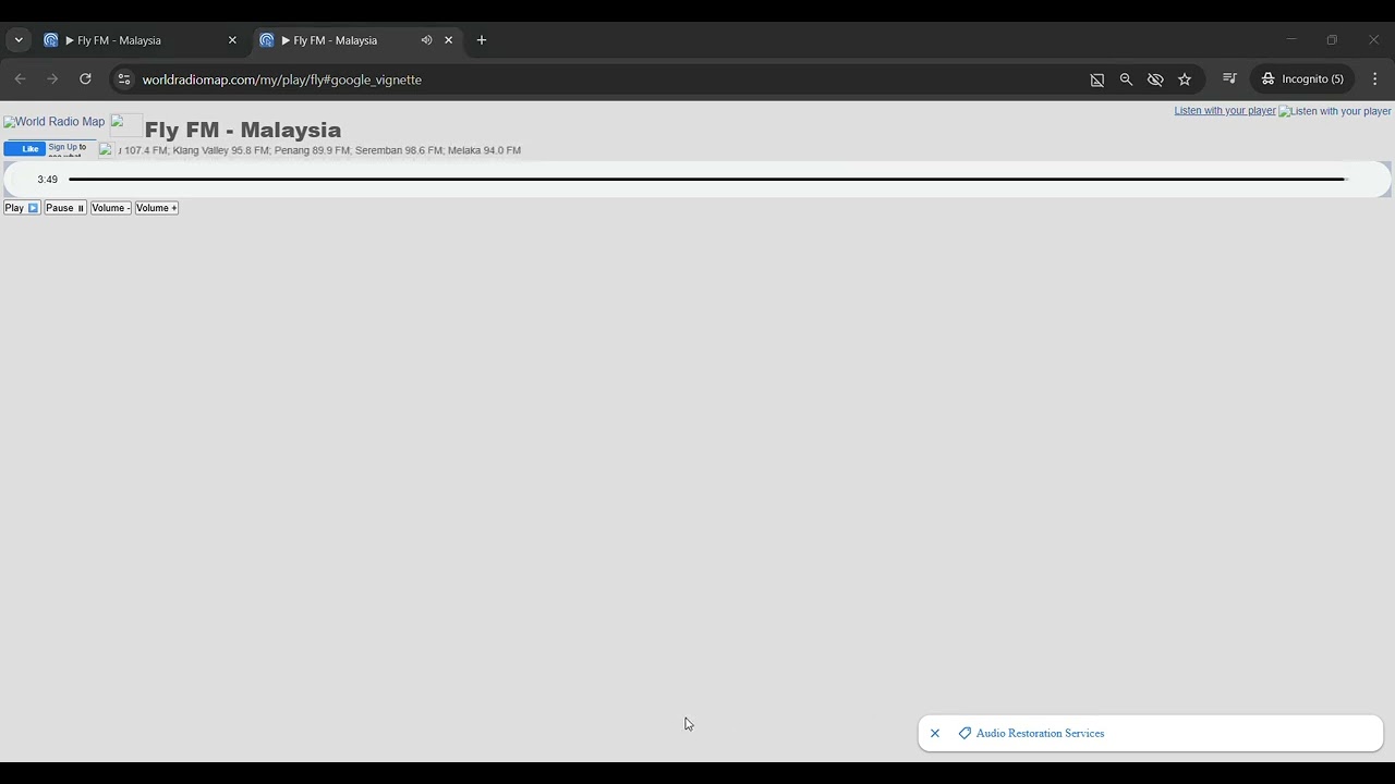 ▶ Fly FM   Malaysia   Google Chrome 2025 07 15 03 20 17