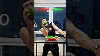 Bodybuilder And Armwrestler Cracking Watermelon