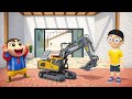 💥 SINCHAN NEW PURCHASE JCB 😍 NOBITA NE THAR CAR CHURA LIYA 😱 FRANKLIN GUSSA |The Thept Auto game 🚘