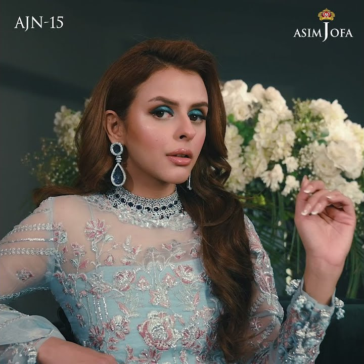 Waliya Najib & Faizan Sameer; AJN-15 | ISHQ-E-NAUBAHAR; Chiffon Unstitched Collection
