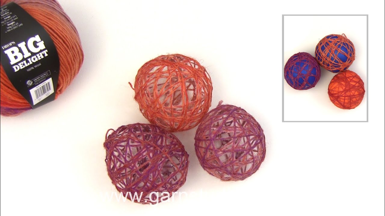 balloon en español How to make a decorative skein ball