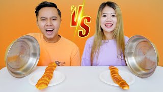 TANTANGAN SQUISHY FOOD VS REAL FOOD!! GAK NYANGKA MIRIP BANGET!!