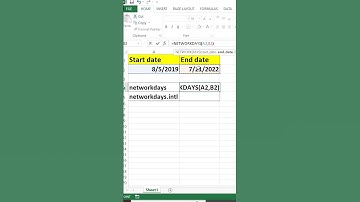 Use of Networkdays & networkdays.intl to find out days between date | #tips & tricks |#excelexpert