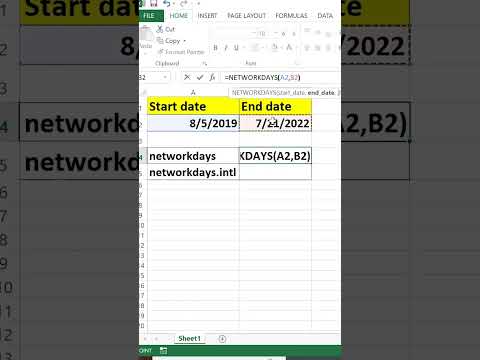 Use of Networkdays