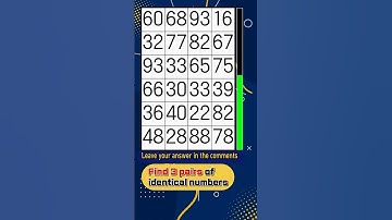 Find the duplicate numbers 807