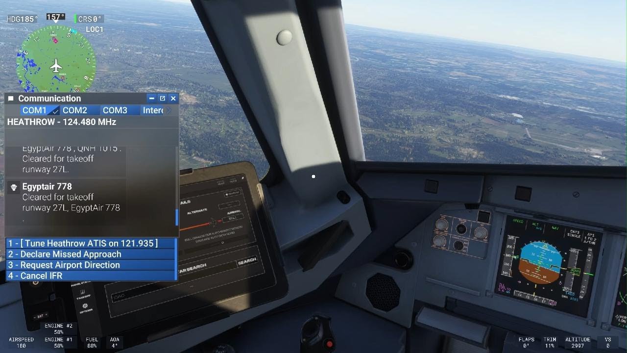 Flight from Charles De Gaulle to Heathrow Part 2 Landing