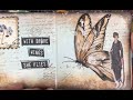Mini Art Journal Share &amp; Chilled Scrap Busting Session In My Extra Large Journal