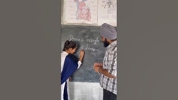 draw a triangle with two lines. #education #maths #school #students #trending #shorts