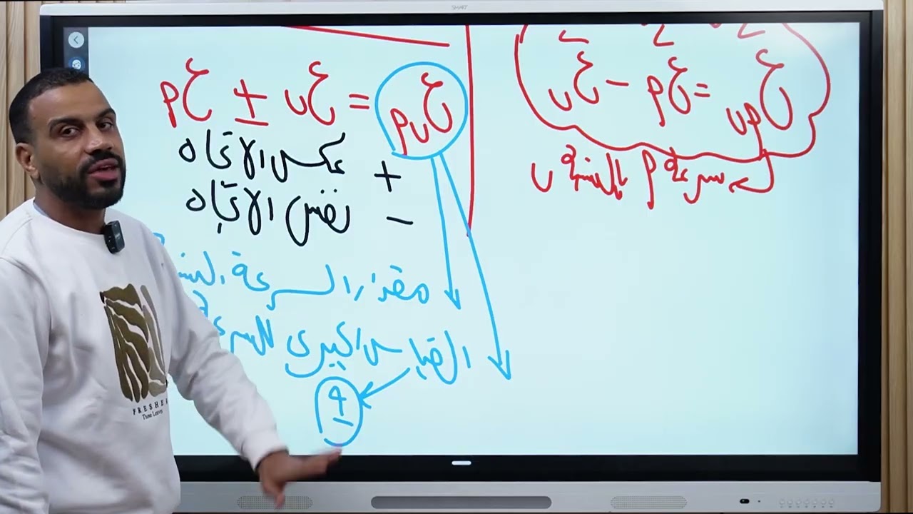 الصف الثاني الثانوي | حل واجب محاضرة ديناميكا ٢ | السرعة النسبية