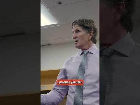Mike Babcock Addresses the Oilers Following Saturday's Victory