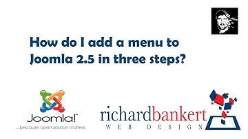 How do I add a menu to Joomla 2.5 in three steps?