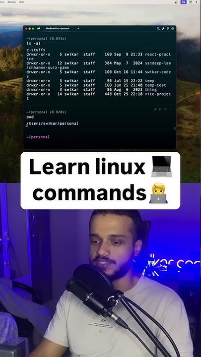 Learn linux commands unix bash part 1 - YouTube