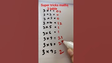 super tricks #maths #tables #happylearning