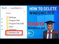How to delete windowsold folder  files after updating windows 10  delete old windows  windows 10