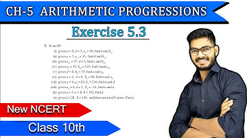 Class - 10 Question 3 Ex - 5.3  Arithmetic progression  NEW NCERT  CBSE  AP By  Rajeev Kumar