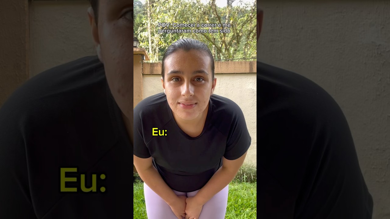 Comecei a correr pessoal 😂 