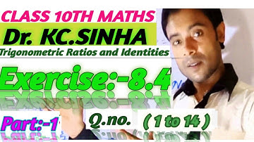 Class 10th ka kc.sinha maths solution ch_8 Ex_8.4 Part :-1 Q.no 1 to 14 bihar board #RRR MATHS GURU#