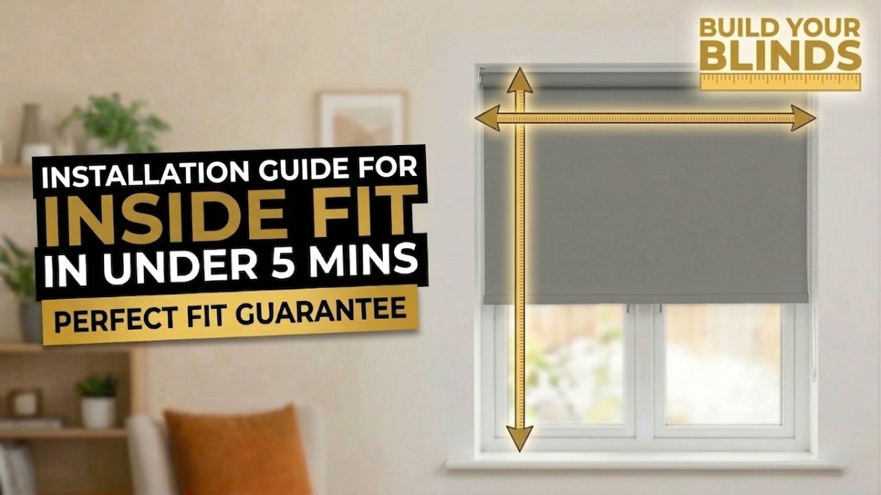 How to Install Inside Fit (Recess) Roller Blinds | Build Your Blinds ...
