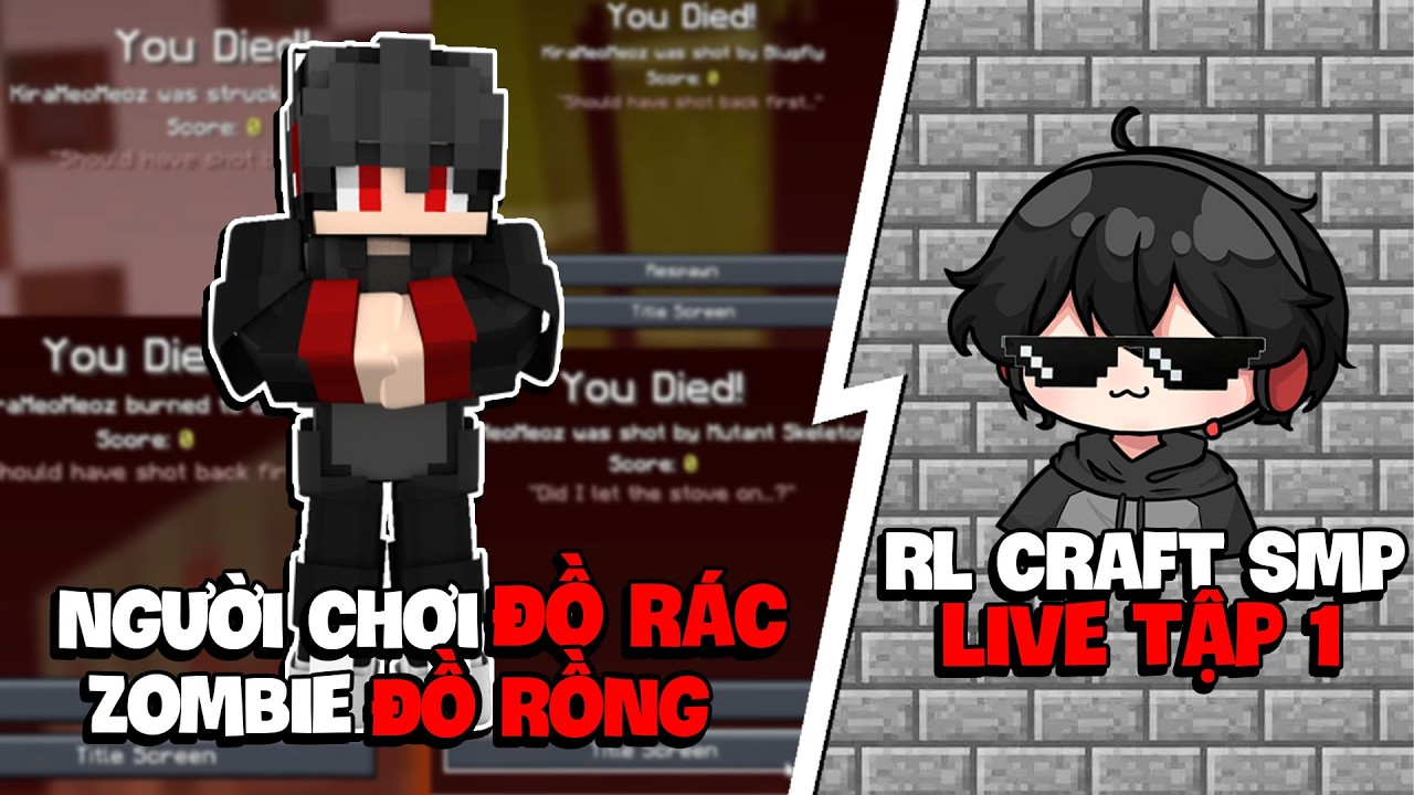 [Ngày 1] Sinh Tồn 100 Ngày Trong Minecraft Restless Horizons - RL Craft ...
