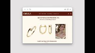 Luxury Jewellery website Design | UI UX Design | Figma | Ecommerce website