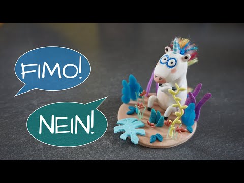 The NO-icorn ~ Children's book character made of polymer clay ~ Unicorn tutorial