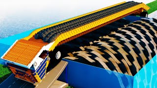 TESTING LONG CARS vs GIANT SHREDDER in Teardown screenshot 3