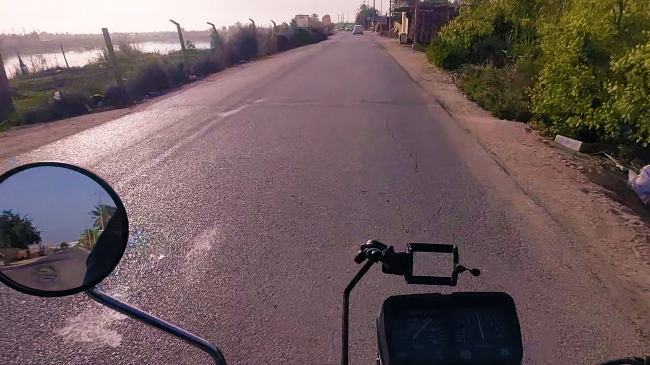 رحلة من الناصرية الى كرمة بني سعيد  ٤٠ كيلو بالدراجة