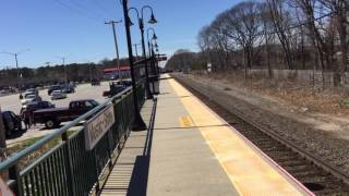 Long Island Rail Road Train 8710 at Mastic-Shirley Sunday April 9, 2017.