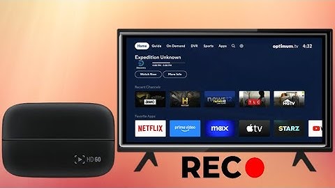 How to Screen Record Videos From TV to Computer With Capture Card (External TV Source)