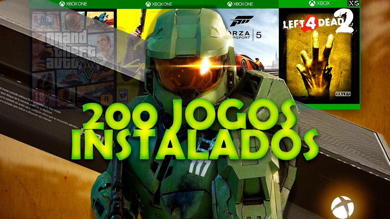 Instalei mais de 200 JOGOS no XBOX ONE FAT e VOCÊ também PODE